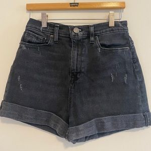 BDG black high waisted mom shorts